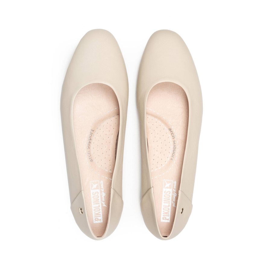 Beige Pikolinos ALMERIA Women's Ballet Flats | PLGH4T382