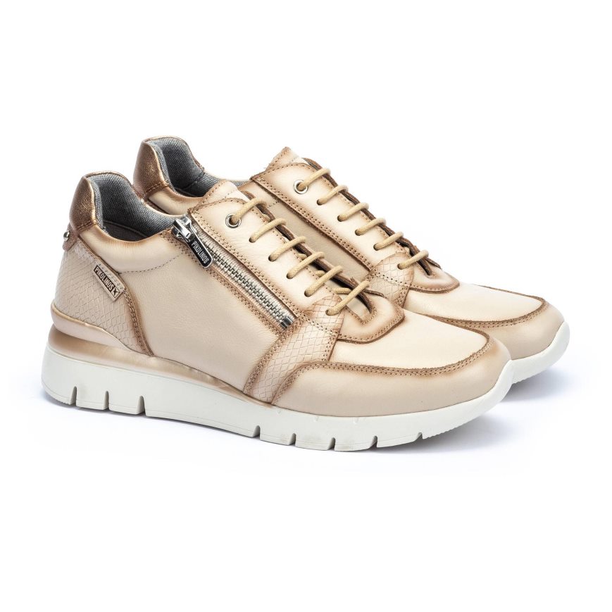 Beige Pikolinos CANTABRIA Women's Sneakers | UMSQ91426