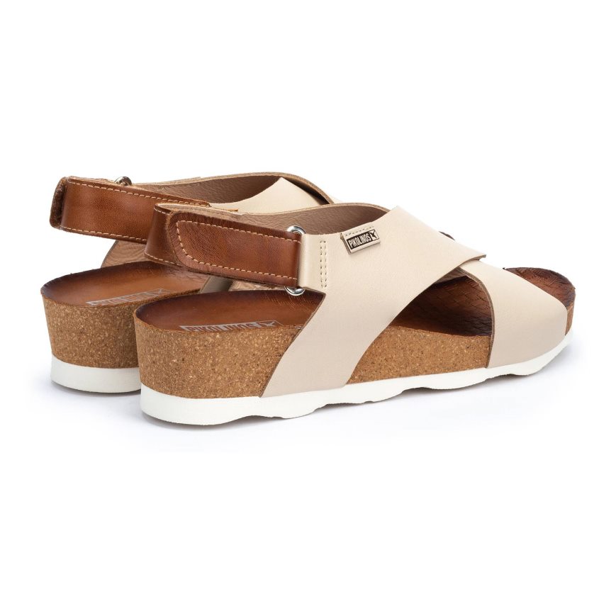 Beige Pikolinos MAHON Women's Sandals | EWYD3107T