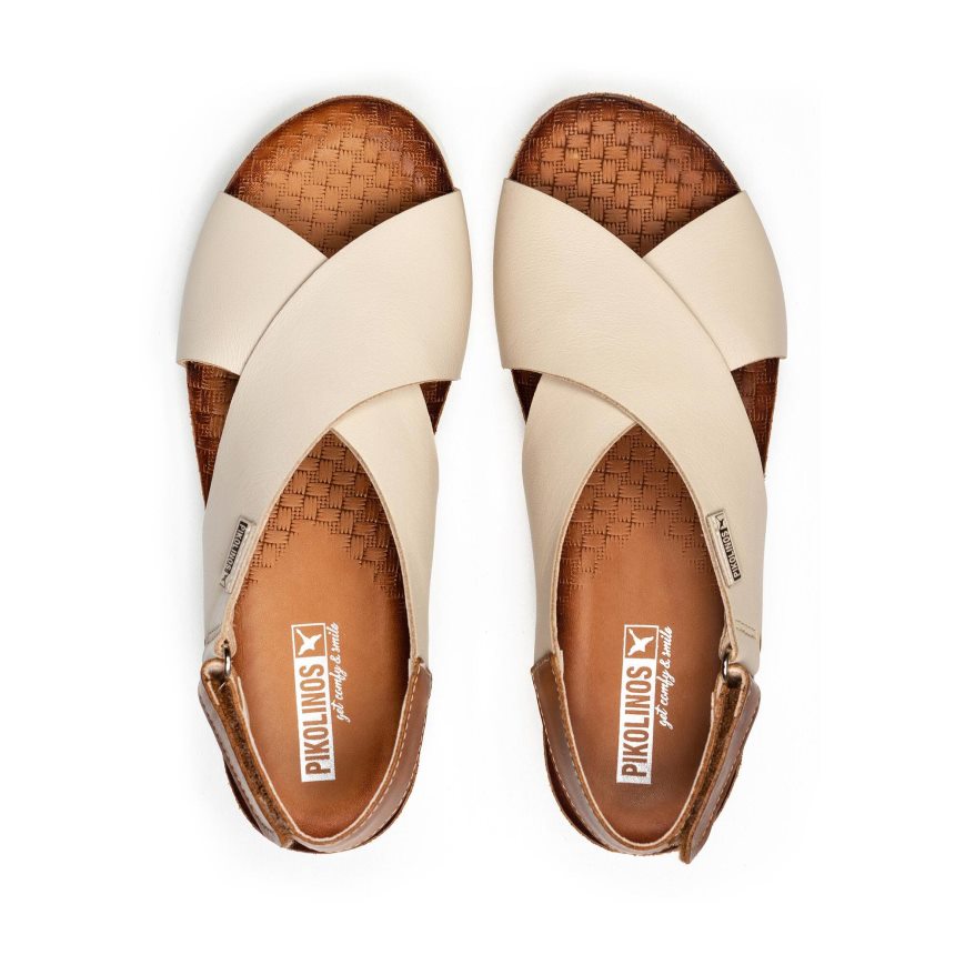 Beige Pikolinos MAHON Women's Sandals | EWYD3107T