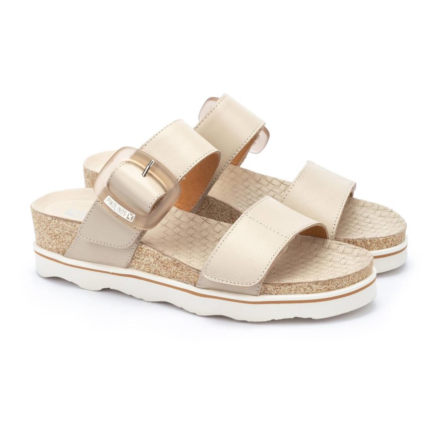 Beige Pikolinos MENORCA Women's Sandals | SBYM26187