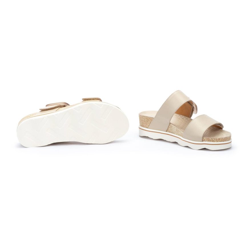 Beige Pikolinos MENORCA Women's Sandals | SBYM26187