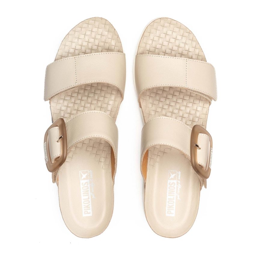 Beige Pikolinos MENORCA Women's Sandals | SBYM26187