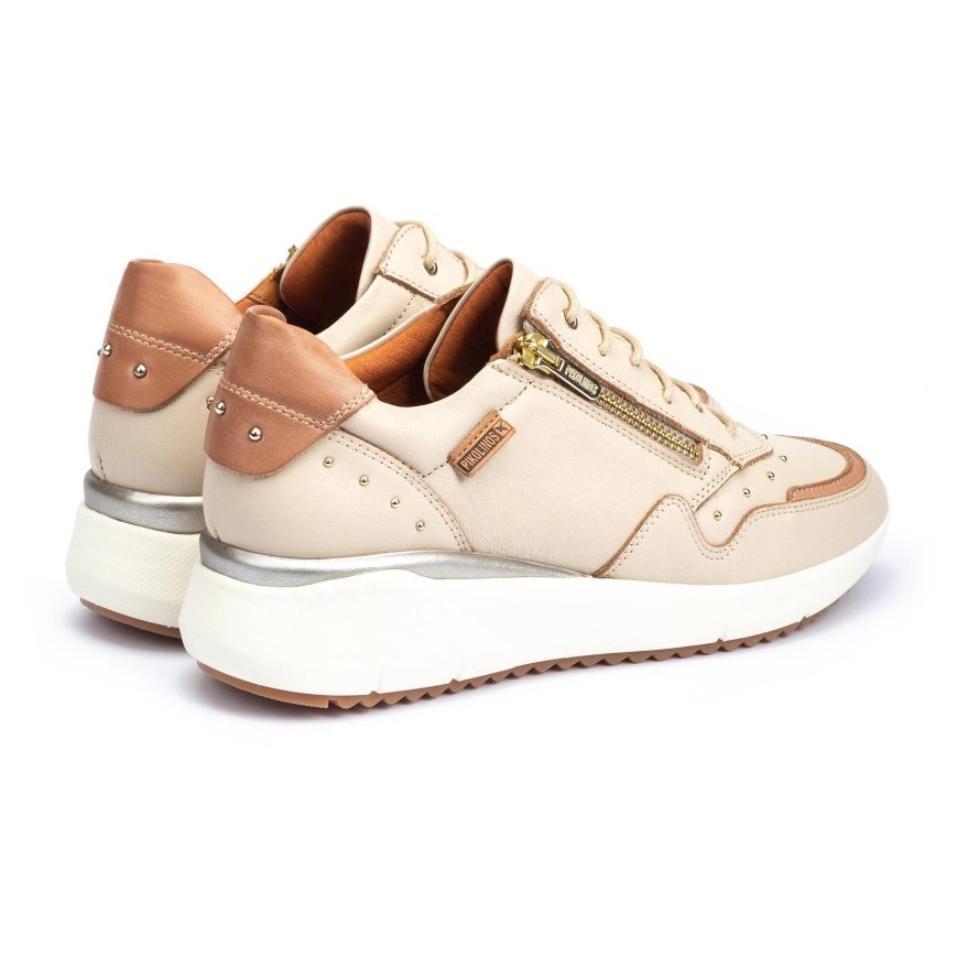 Beige Pikolinos SELLA Women's Sneakers | WDIN47218