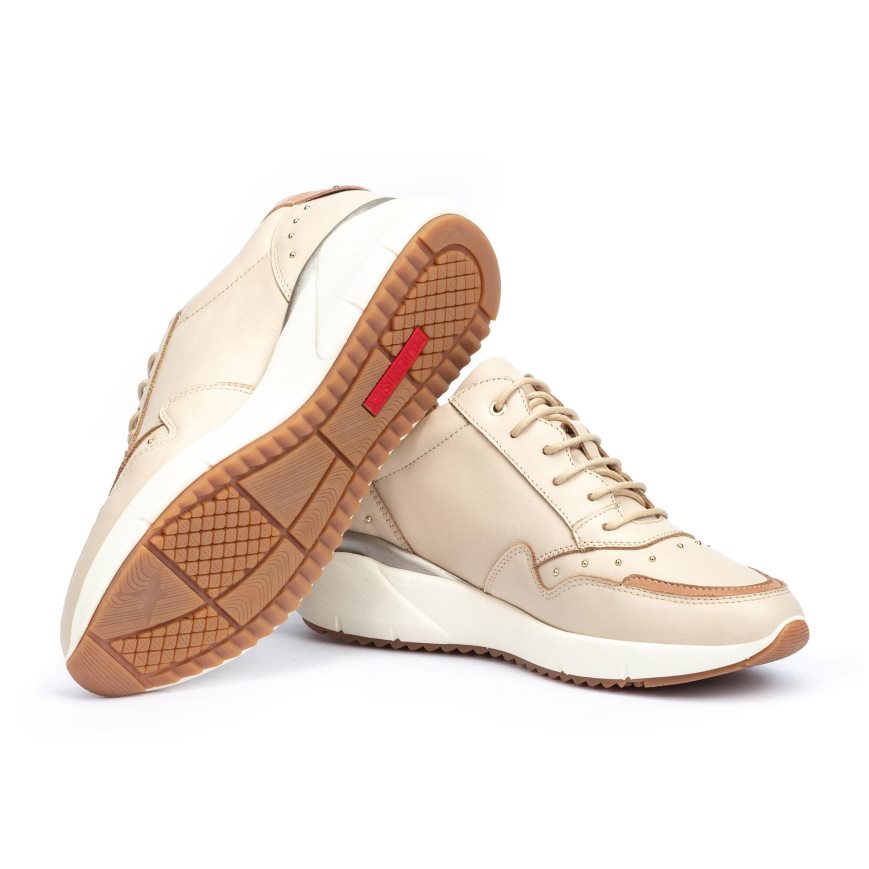 Beige Pikolinos SELLA Women's Sneakers | WDIN47218