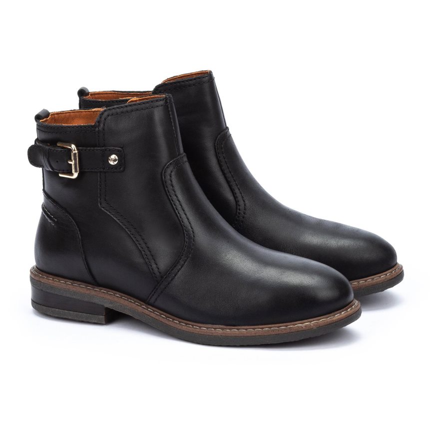 Black Pikolinos ALDAYA Women's Ankle Boots | CEL163082