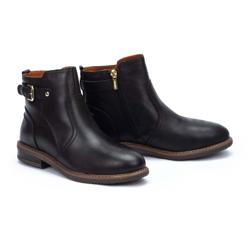 Black Pikolinos ALDAYA Women's Ankle Boots | CEL163082