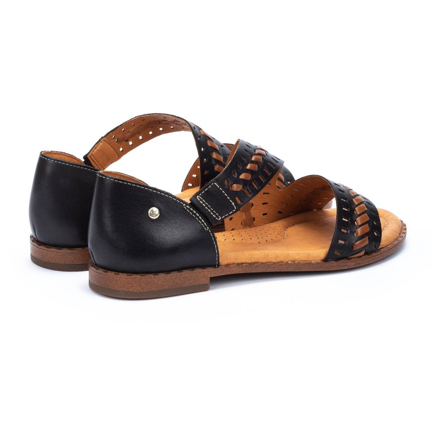 Black Pikolinos ALGAR Women's Flat Sandals | YSWX142T3