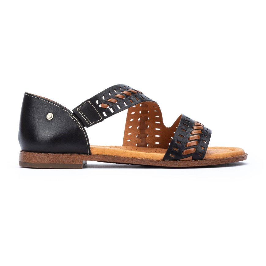 Black Pikolinos ALGAR Women\'s Flat Sandals | YSWX142T3