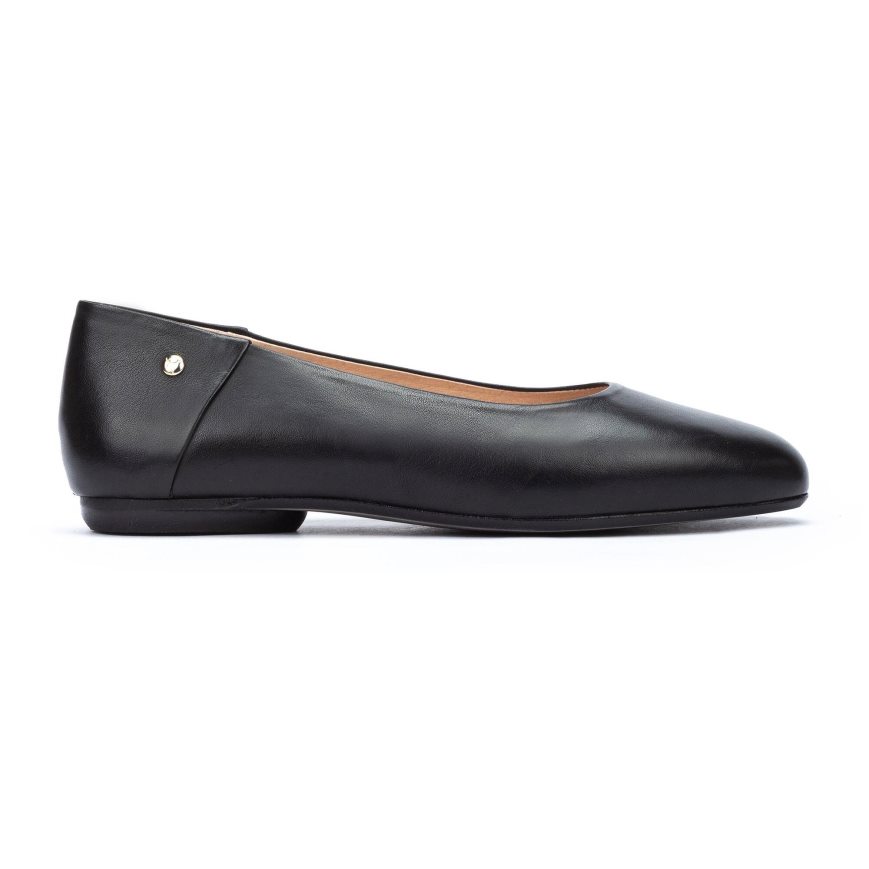 Black Pikolinos ALMERIA Women\'s Ballet Flats | QHVY80746