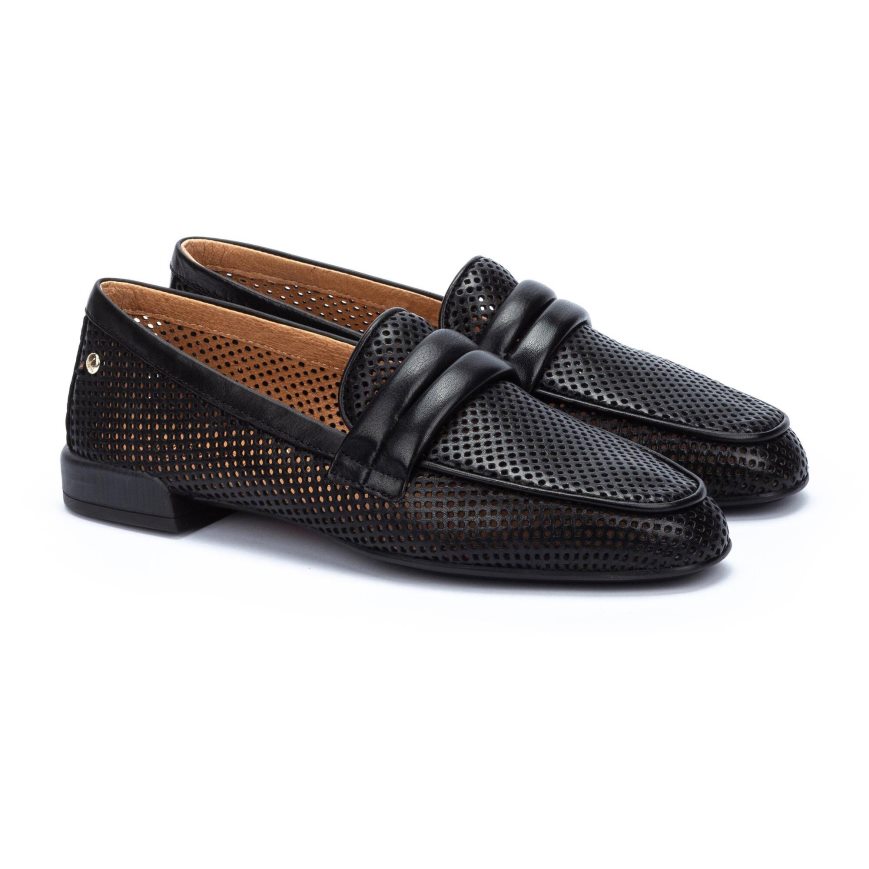 Black Pikolinos ALMERIA Women's Loafers | GDLZ6T932