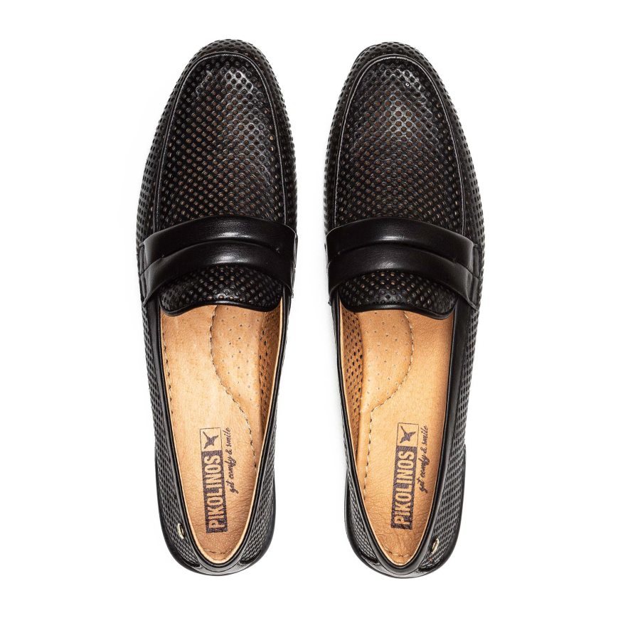 Black Pikolinos ALMERIA Women's Loafers | GDLZ6T932