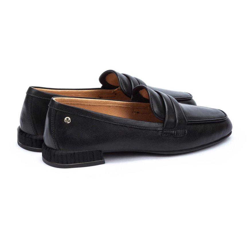 Black Pikolinos ALMERIA Women's Loafers | QFDN2T371