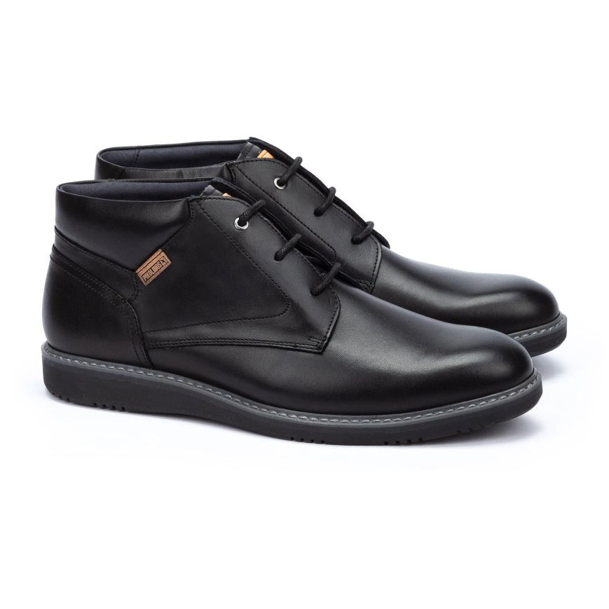 Black Pikolinos AVILA Men's Ankle Boots | DFPN720T6