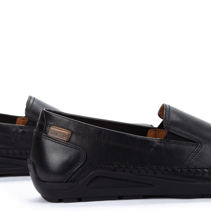 Black Pikolinos AZORES Men's Moccasins | UXJL20T39