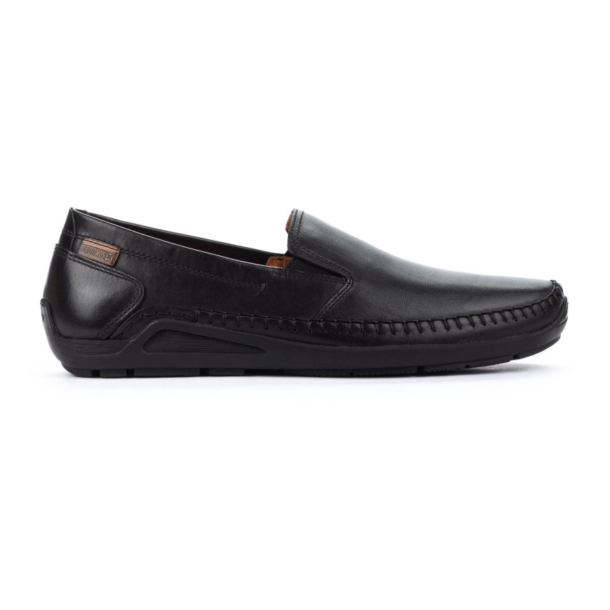 Black Pikolinos AZORES Men\'s Moccasins | UXJL20T39