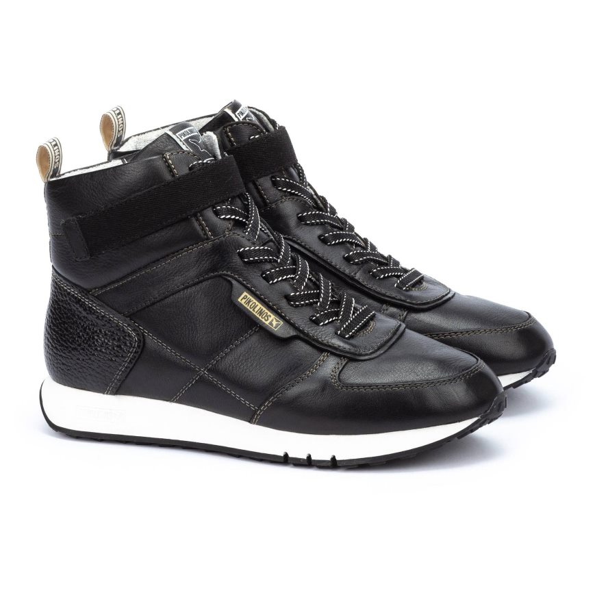 Black Pikolinos BARCELONA Women's Sneakers | ZWBI12867