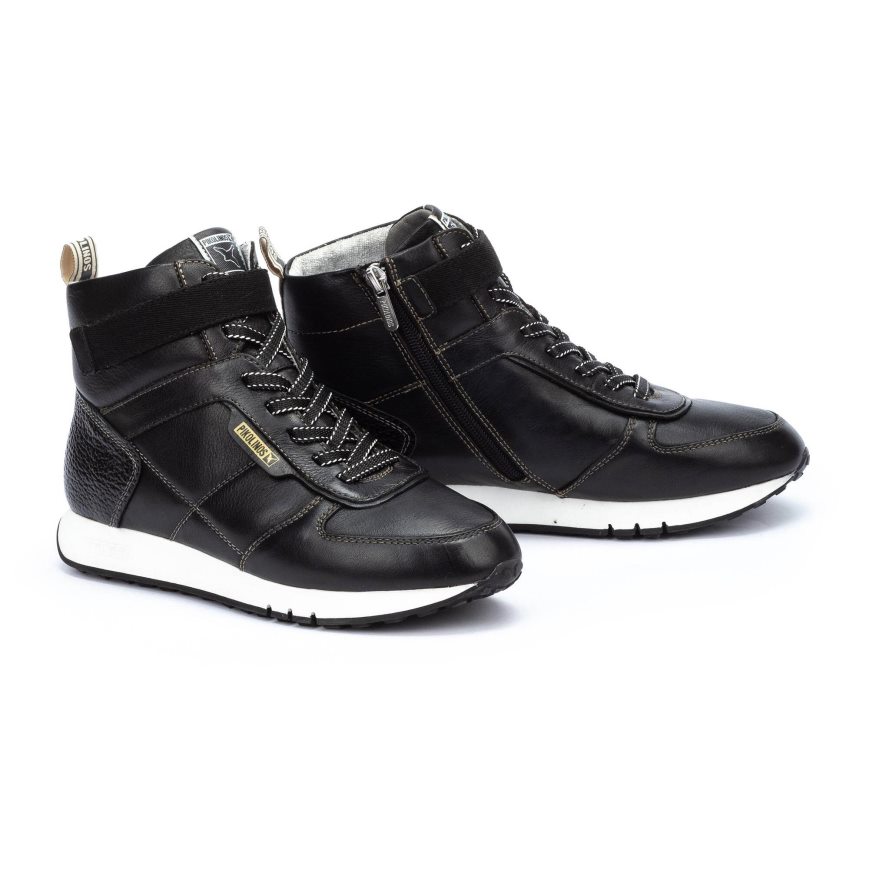 Black Pikolinos BARCELONA Women's Sneakers | ZWBI12867