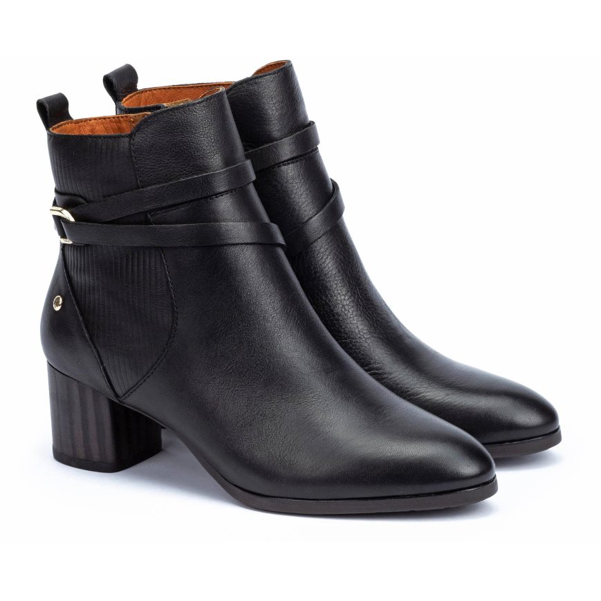 Black Pikolinos CALAFAT Women's Ankle Boots | CJUS1T480