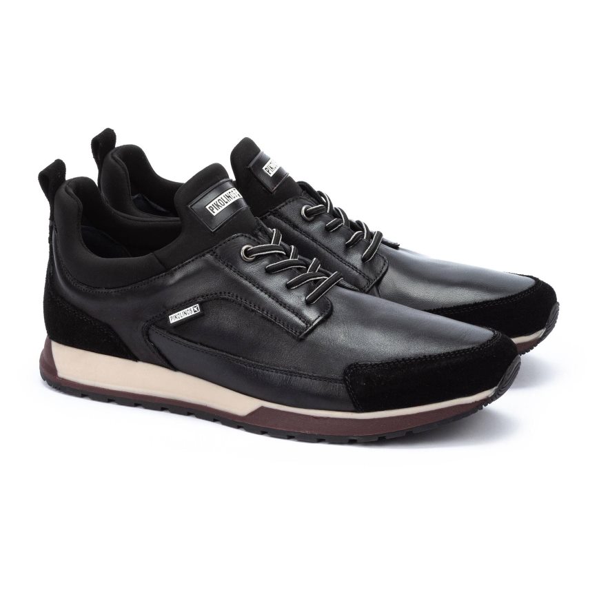 Black Pikolinos CAMBIL Men's Sneakers | DIUJ08294