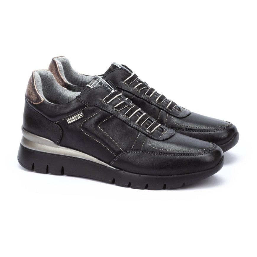 Black Pikolinos CANTABRIA Women's Sneakers | IMUWT9068