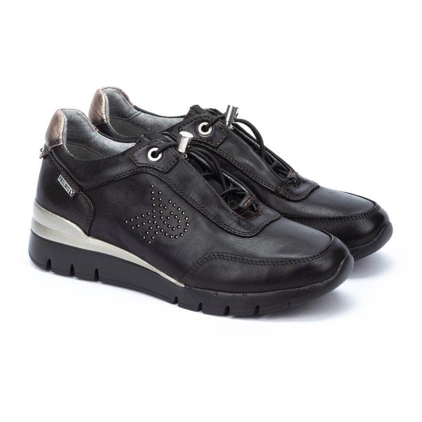 Black Pikolinos CANTABRIA Women's Sneakers | IUSA96T32