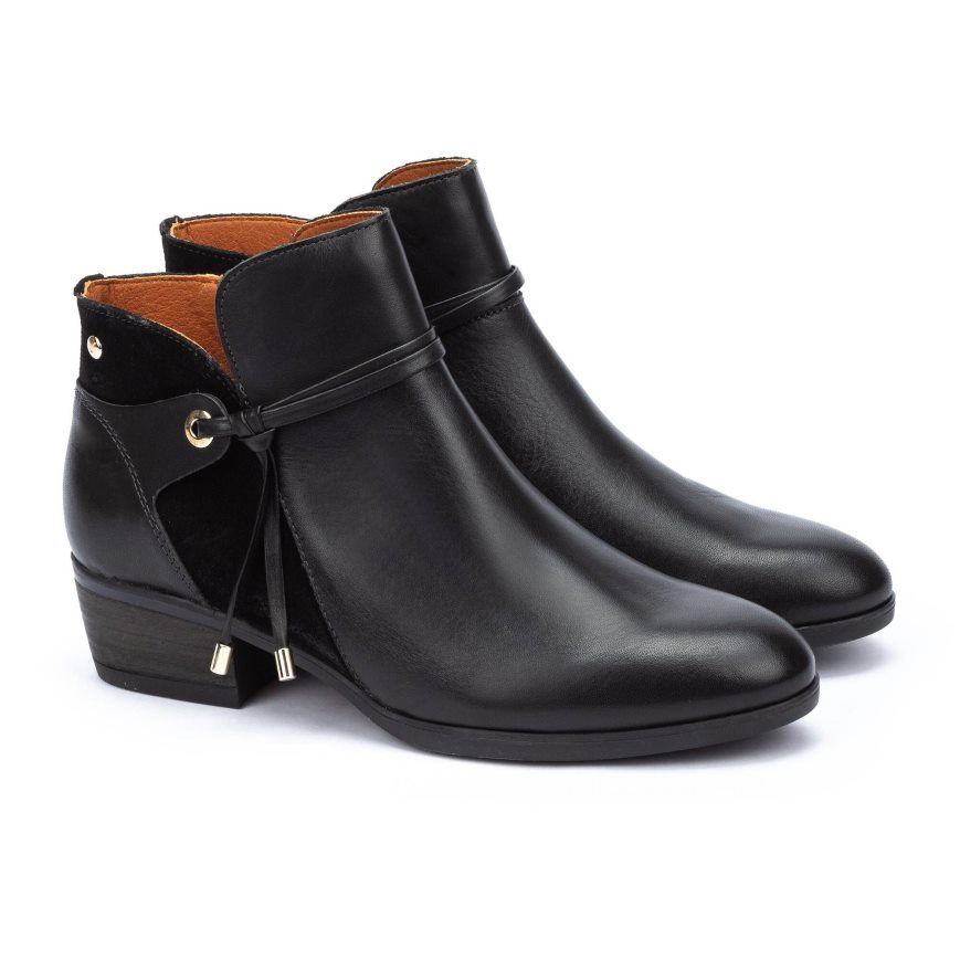 Black Pikolinos DAROCA Women's Ankle Boots | AJBV60348