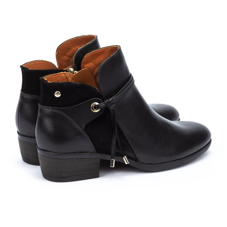 Black Pikolinos DAROCA Women's Ankle Boots | AJBV60348