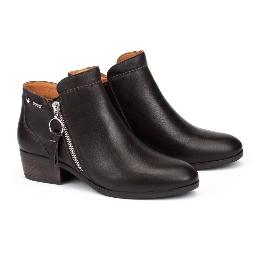 Black Pikolinos DAROCA Women's Ankle Boots | GPD1T8764