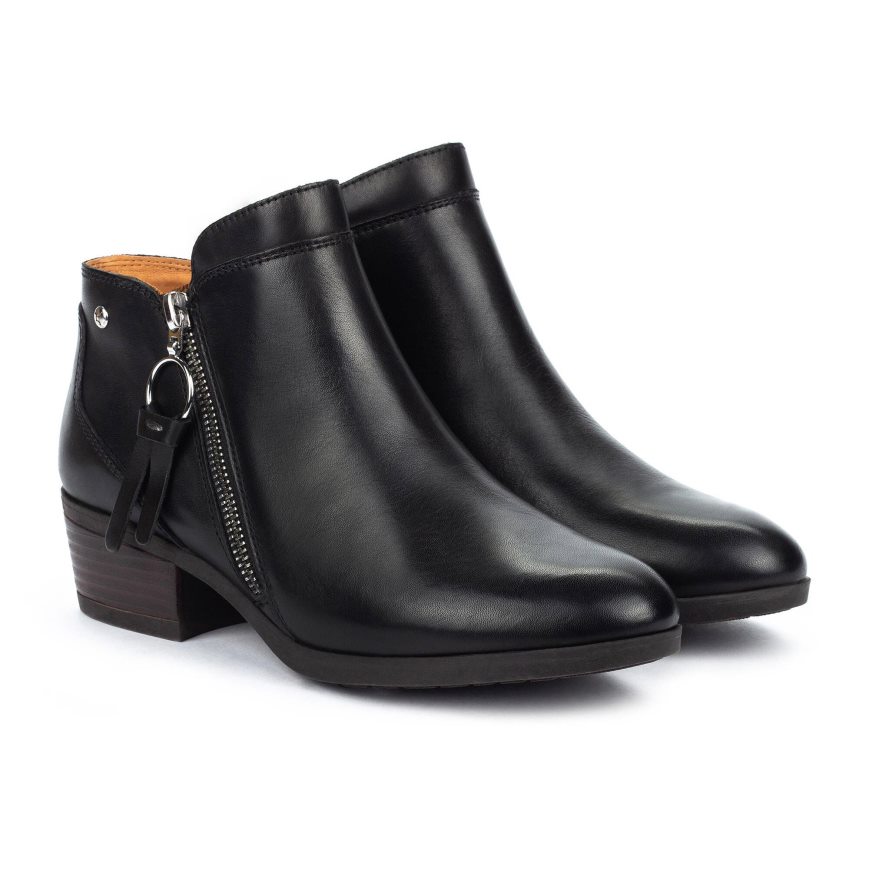 Black Pikolinos DAROCA Women's Ankle Boots | NIEH30246