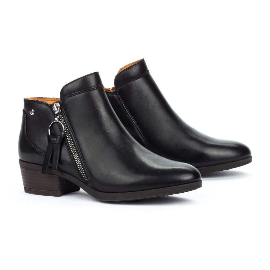 Black Pikolinos DAROCA Women's Ankle Boots | NIEH30246