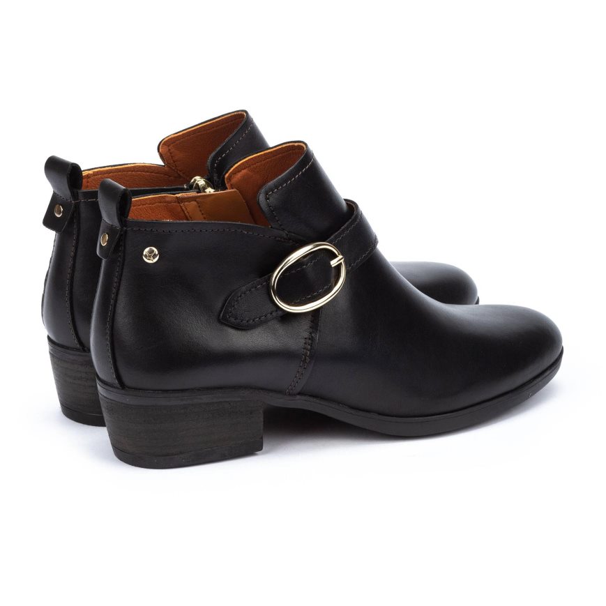 Black Pikolinos DAROCA Women's Ankle Boots | UBLD10478