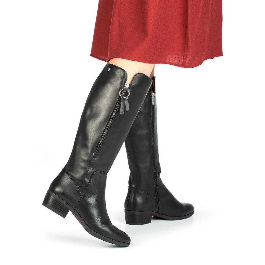 Black Pikolinos DAROCA Women's Knee-high Boots | SAFDT3841