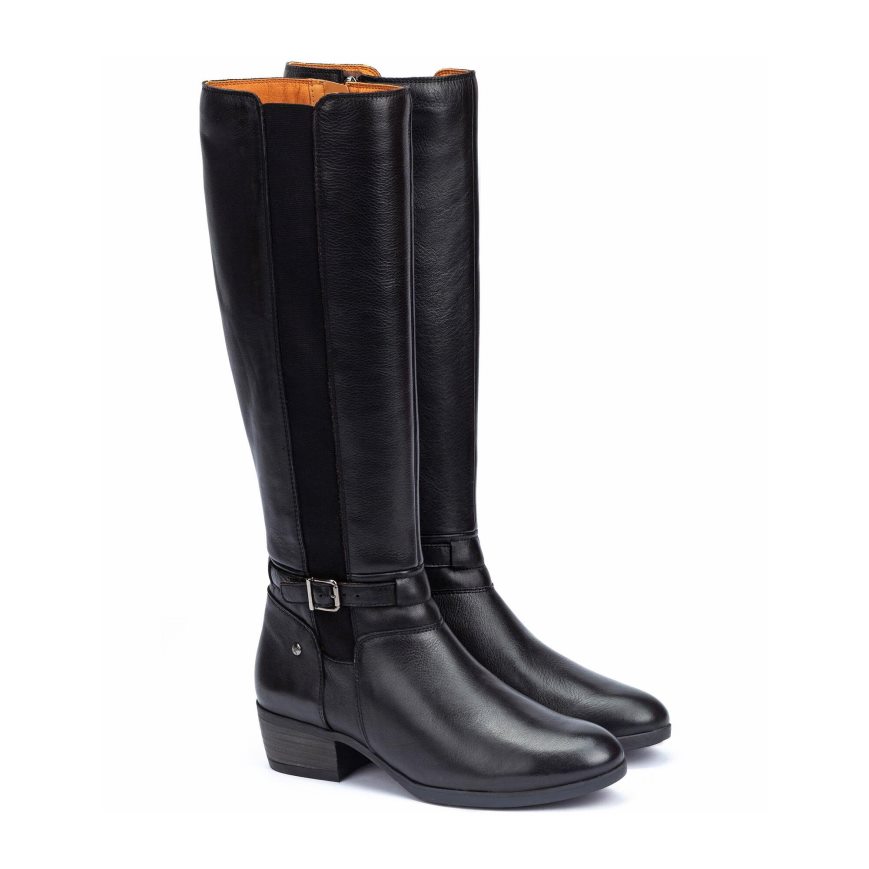 Black Pikolinos DAROCA Women's Knee-high Boots | Y1PZ4976T