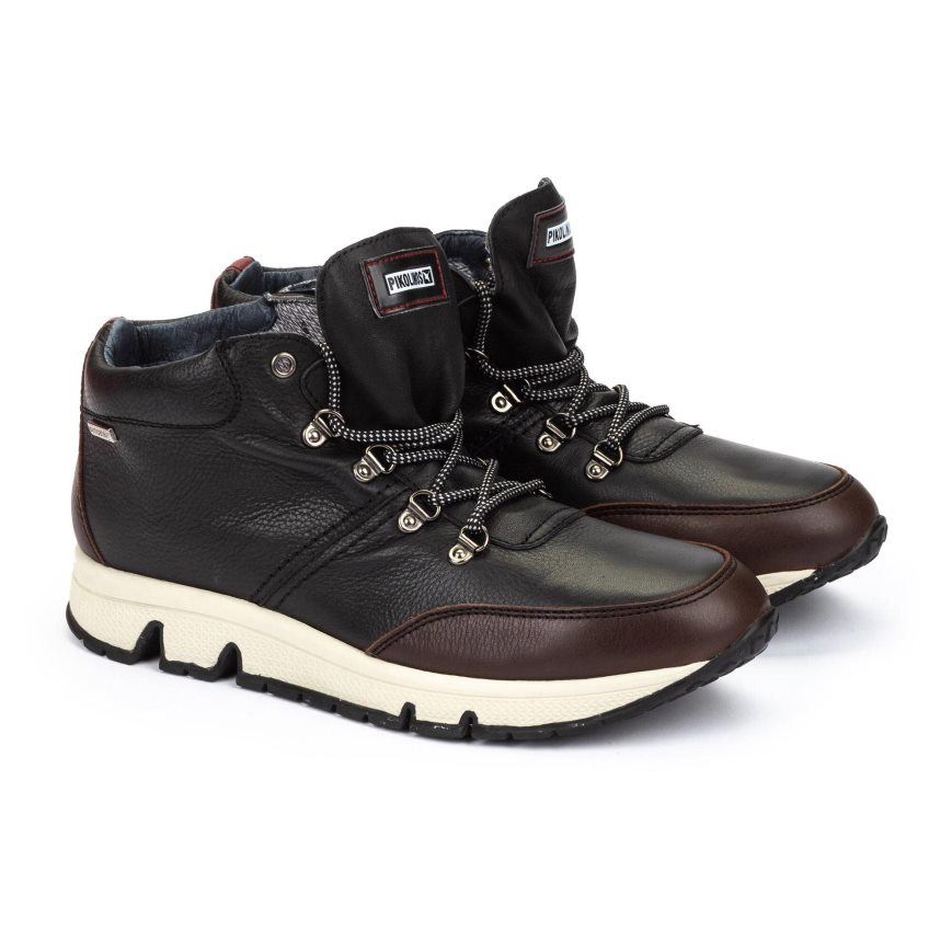 Black Pikolinos FERROL Men's Sneakers | DCGB48196