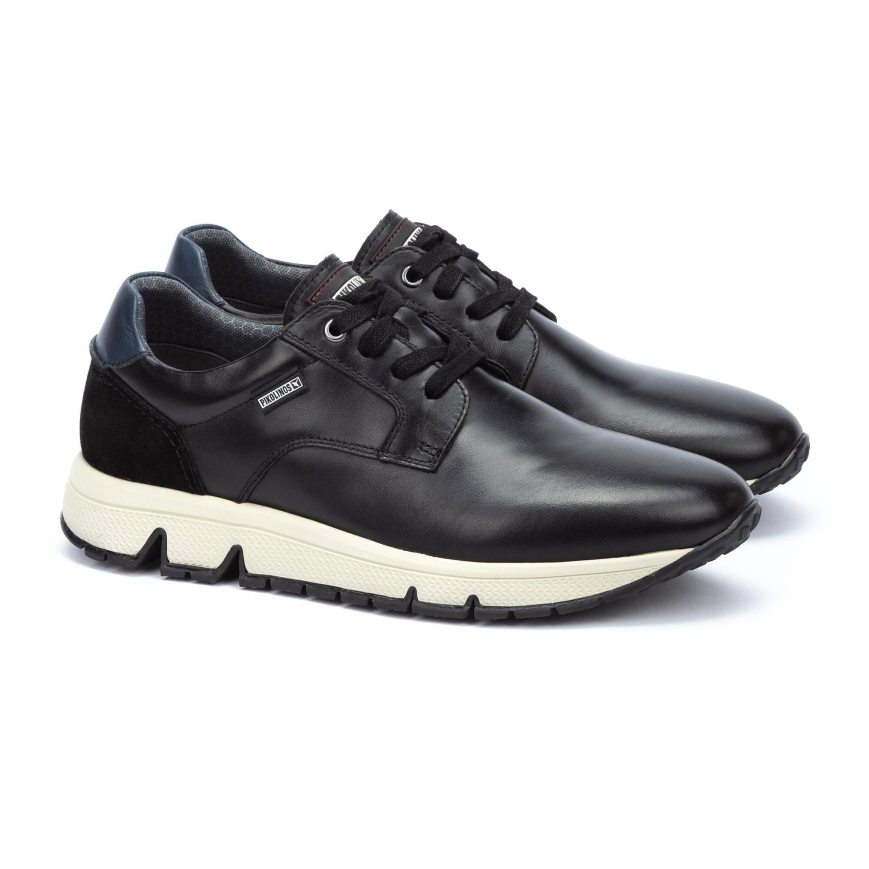 Black Pikolinos FERROL Men's Sneakers | QJCX43208