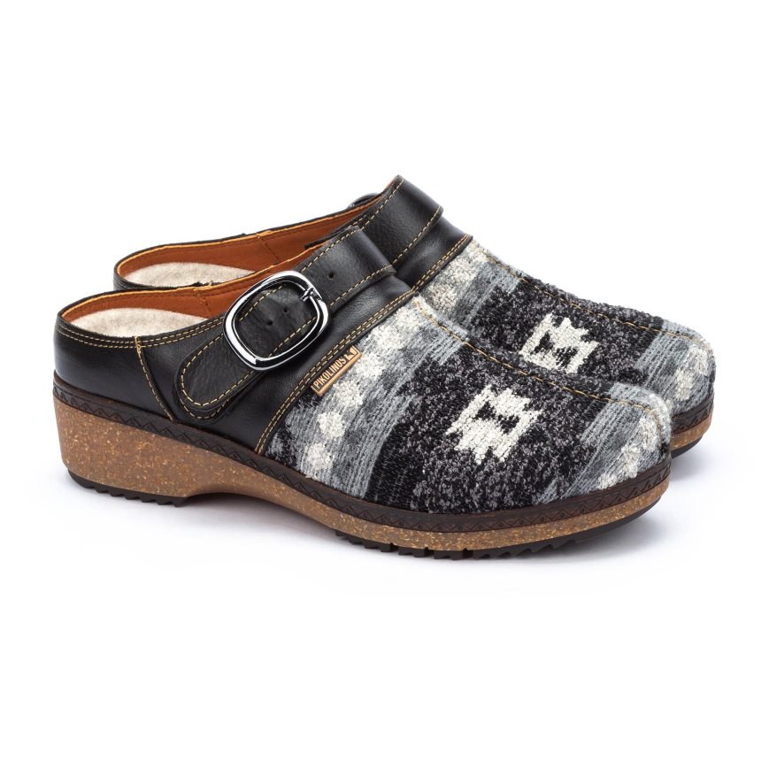 Black Pikolinos GRANADA Women's Clogs | ARCY62719