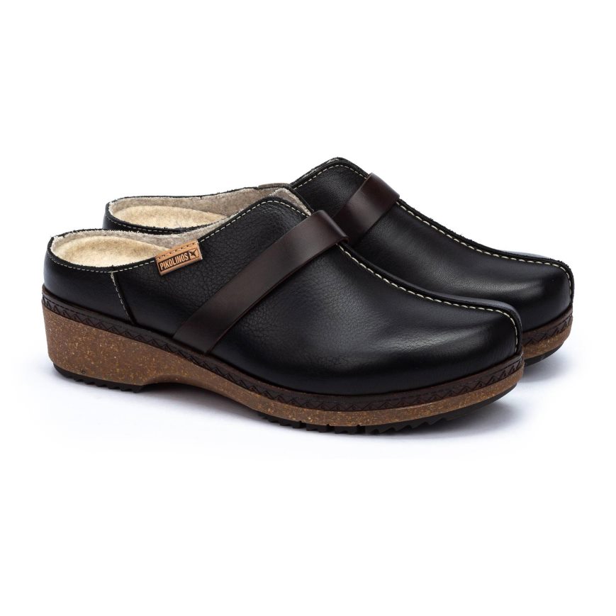 Black Pikolinos GRANADA Women's Clogs | VASB3918T