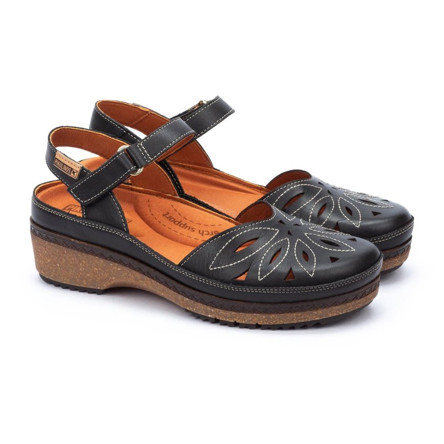 Black Pikolinos GRANADA Women's Sandals | INQM13769