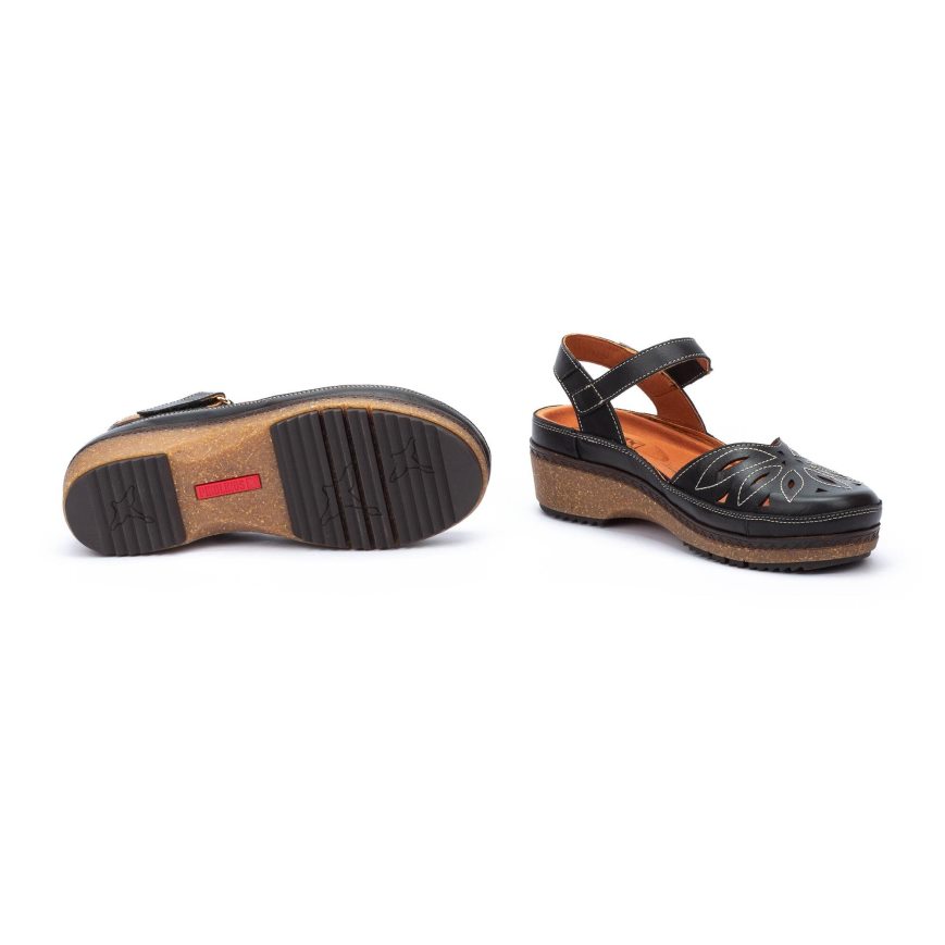 Black Pikolinos GRANADA Women's Sandals | INQM13769