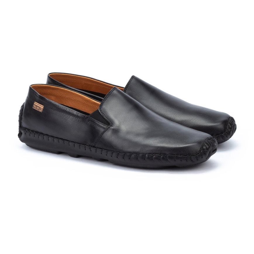 Black Pikolinos JEREZ Men's Moccasins | TJMR39721