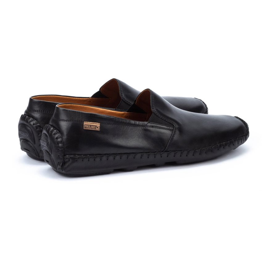 Black Pikolinos JEREZ Men's Moccasins | TJMR39721