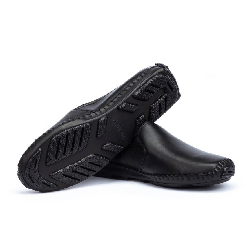 Black Pikolinos JEREZ Men's Moccasins | XPUL49370