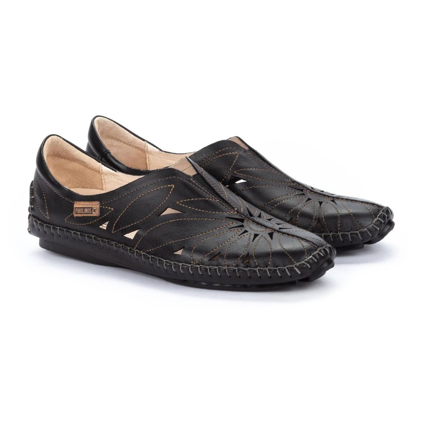 Black Pikolinos JEREZ Women's Moccasins | ELGY3T648