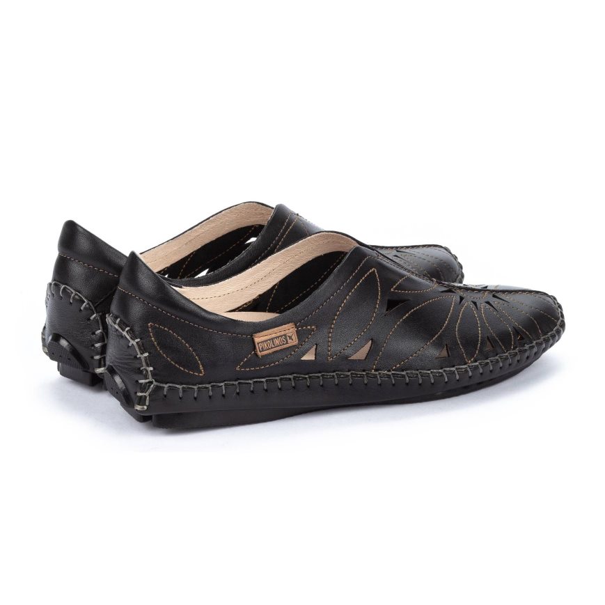 Black Pikolinos JEREZ Women's Moccasins | ELGY3T648