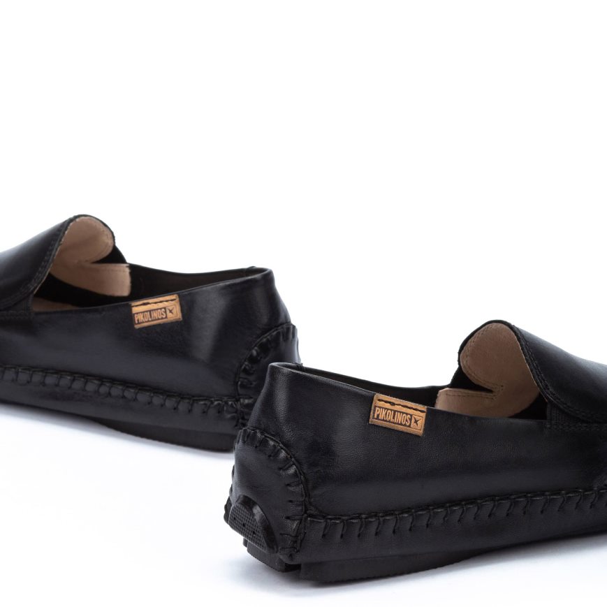 Black Pikolinos JEREZ Women's Moccasins | WB1M90624