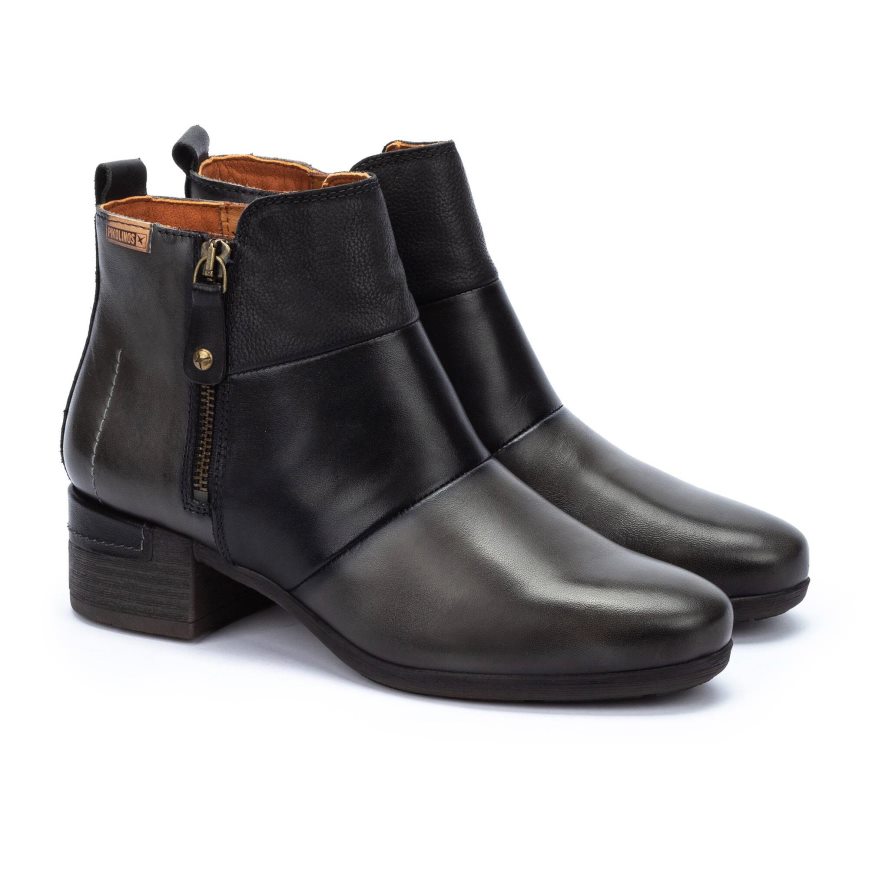 Black Pikolinos MALAGA Women's Ankle Boots | WPDY7236T