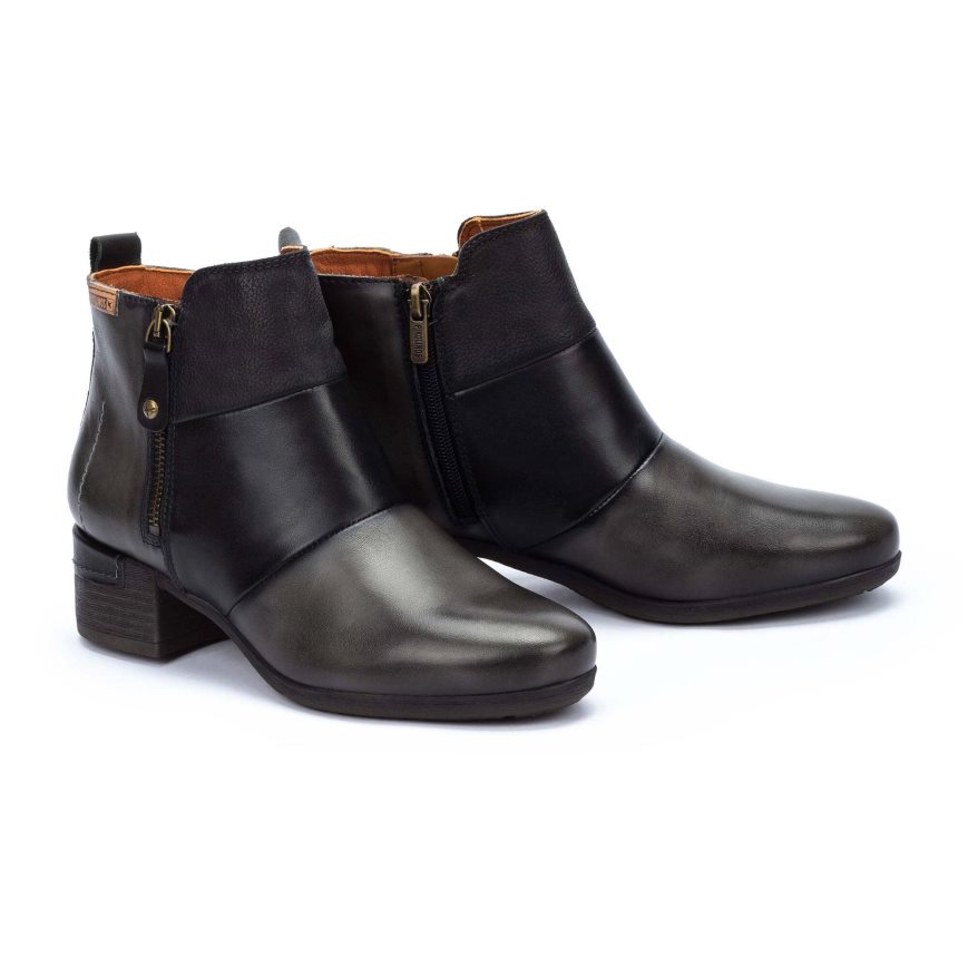 Black Pikolinos MALAGA Women's Ankle Boots | WPDY7236T