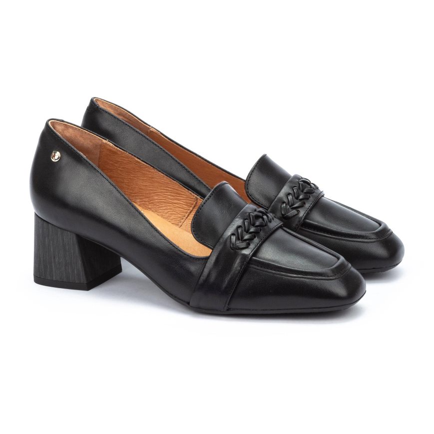 Black Pikolinos MURCIA Women's Loafers | IVSLT7320