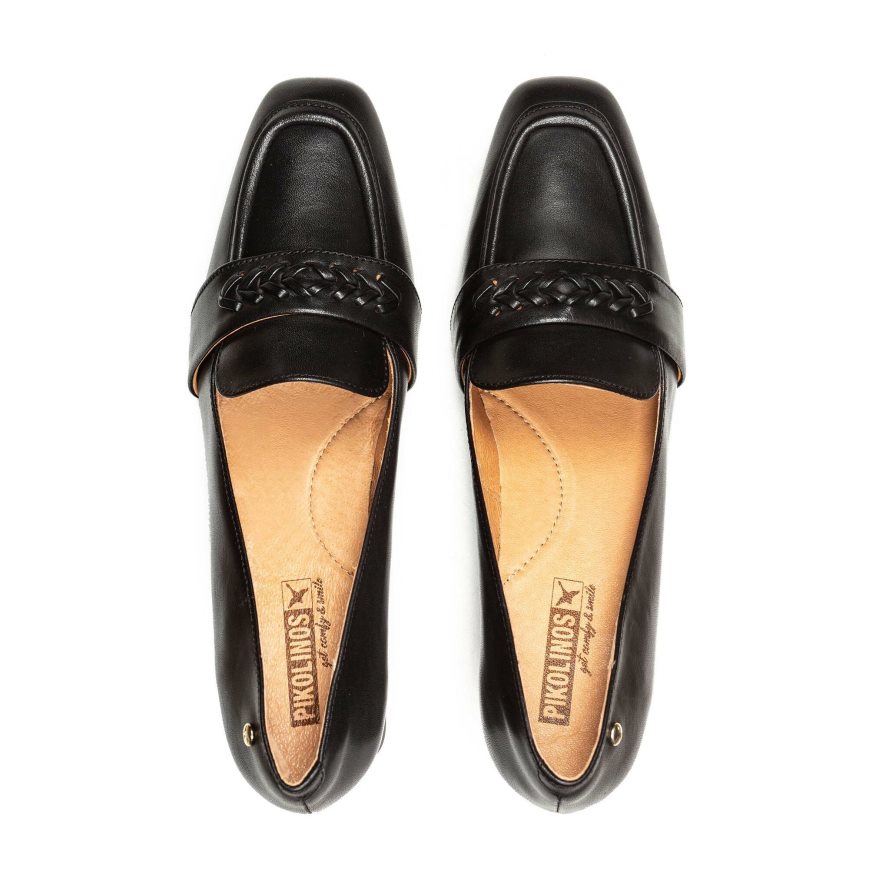 Black Pikolinos MURCIA Women's Loafers | IVSLT7320